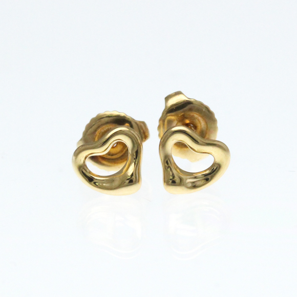 Tiffany & Co. Jewelry - TIFFANY Authentic 18k Gold Heart Earrings